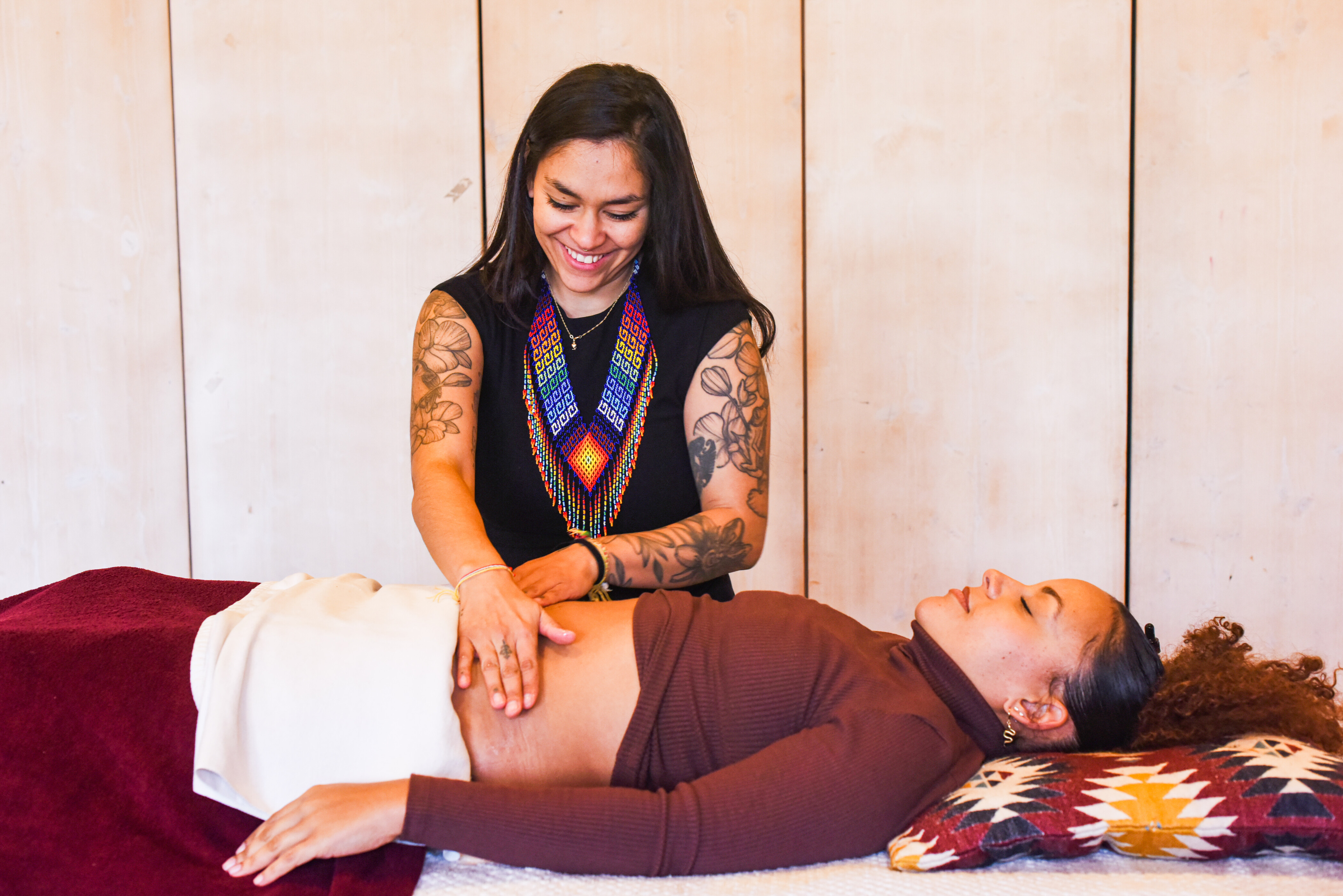 Massage de l'utérus